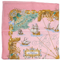 Hermes Voiles De Lumiere Silk Scarf 90CM Pink