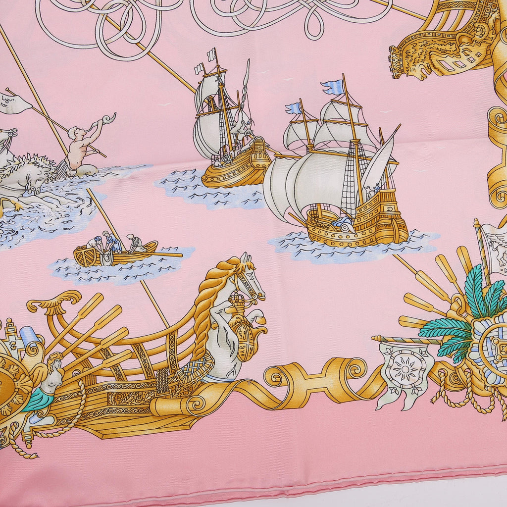 Hermes Voiles De Lumiere Silk Scarf 90CM Pink
