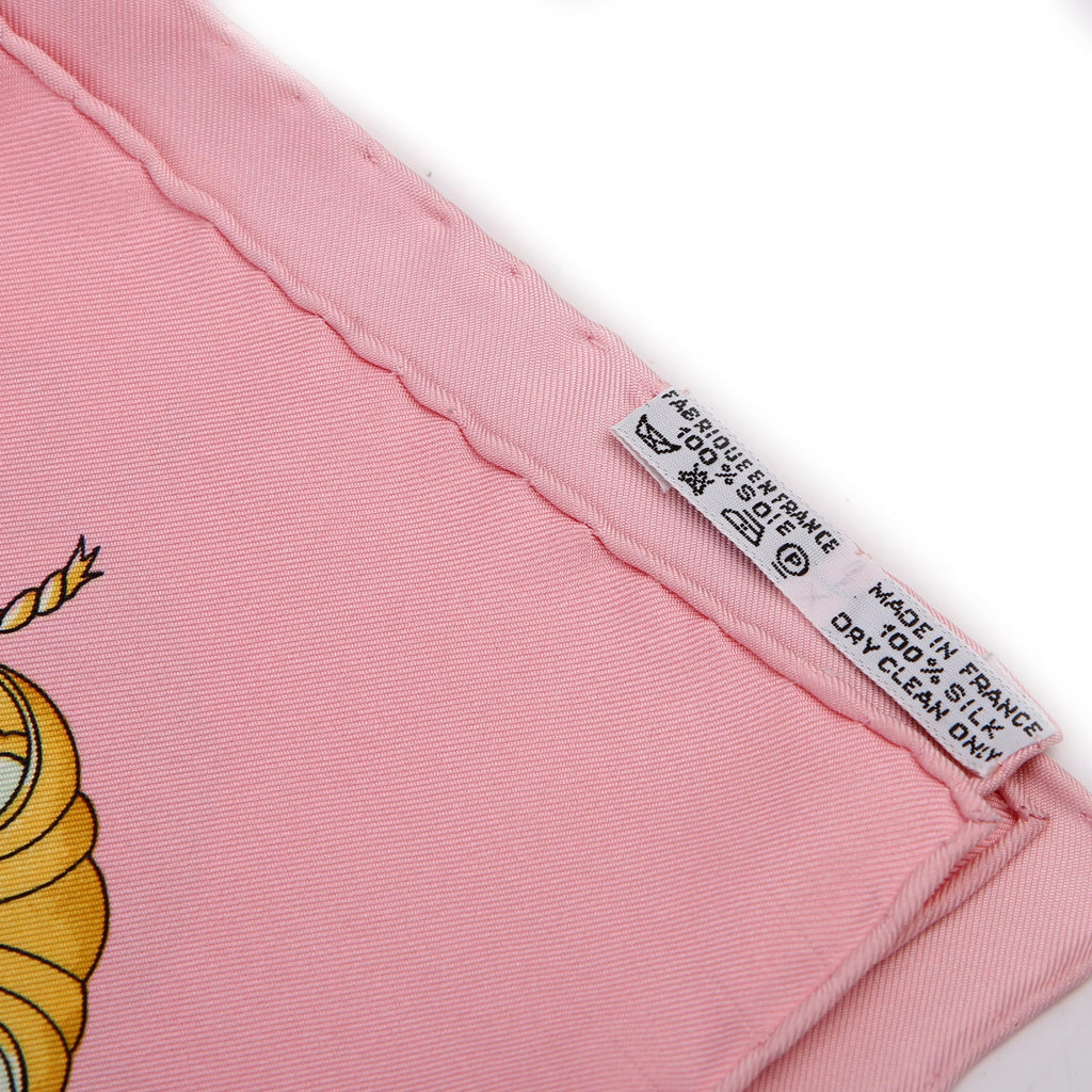 Hermes Voiles De Lumiere Silk Scarf 90CM Pink