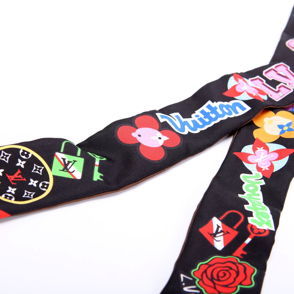 LV Stories BB Bandeau Scarf Black/Multicolor