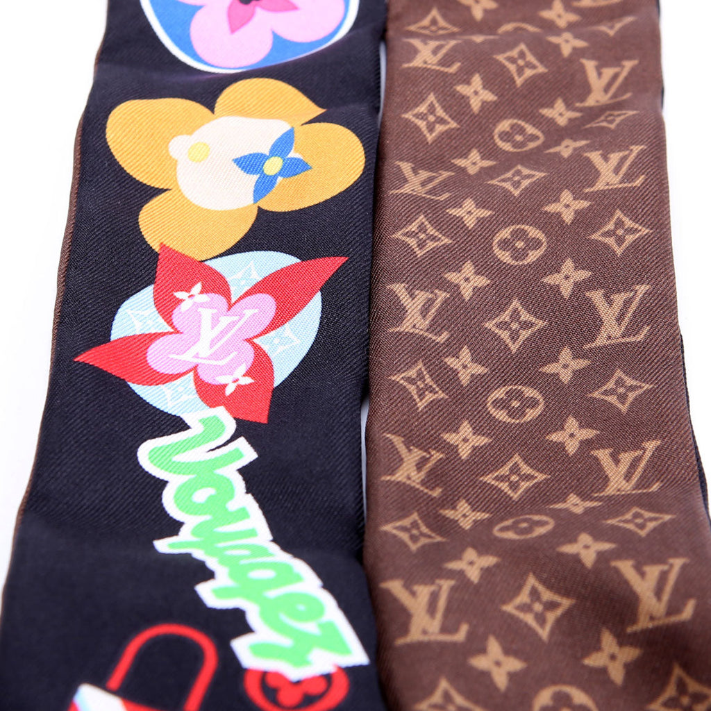 LV Stories BB Bandeau Scarf Black/Multicolor