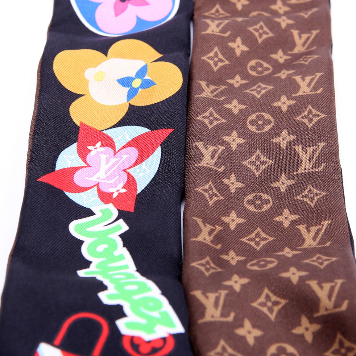 LV Stories BB Bandeau Scarf Black/Multicolor