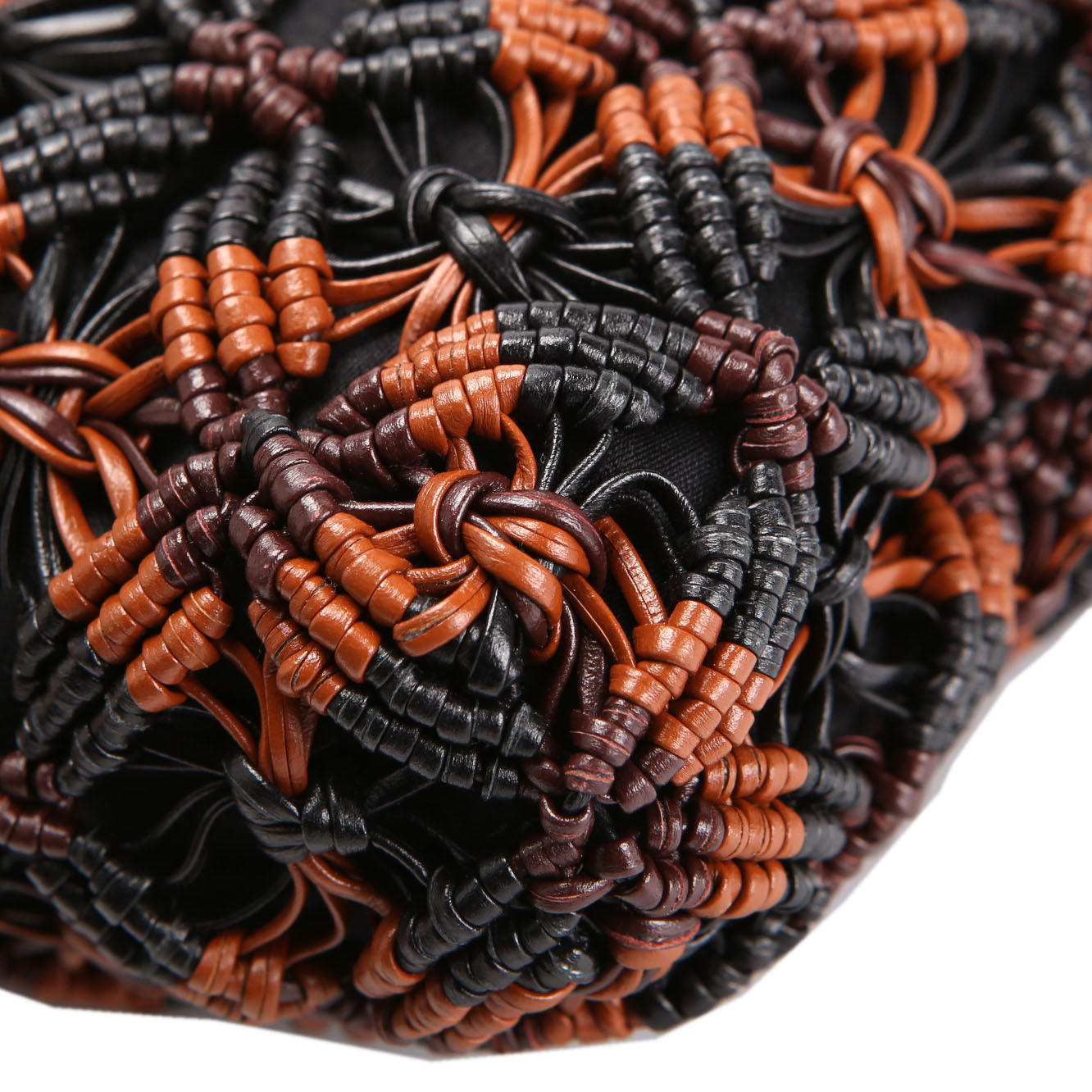 Chanel 22 Mini Macrame Calfskin (FRID) Black/Brown/Burgundy