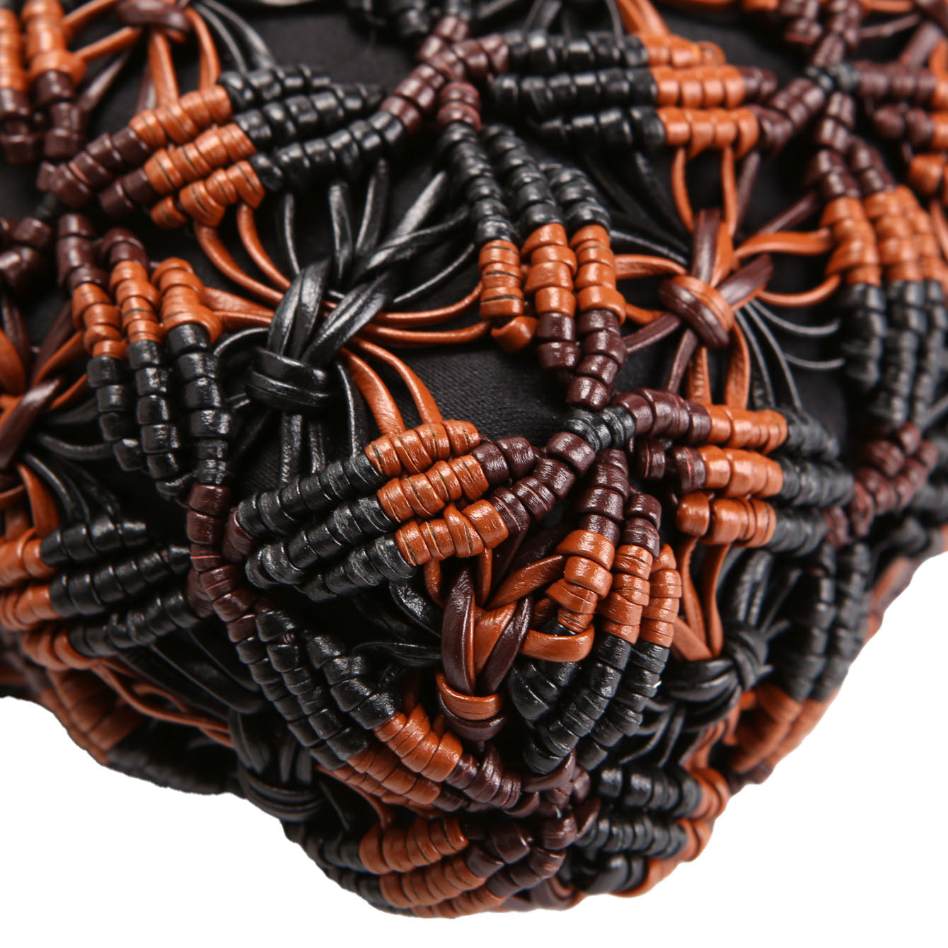 Chanel 22 Mini Macrame Calfskin (FRID) Black/Brown/Burgundy