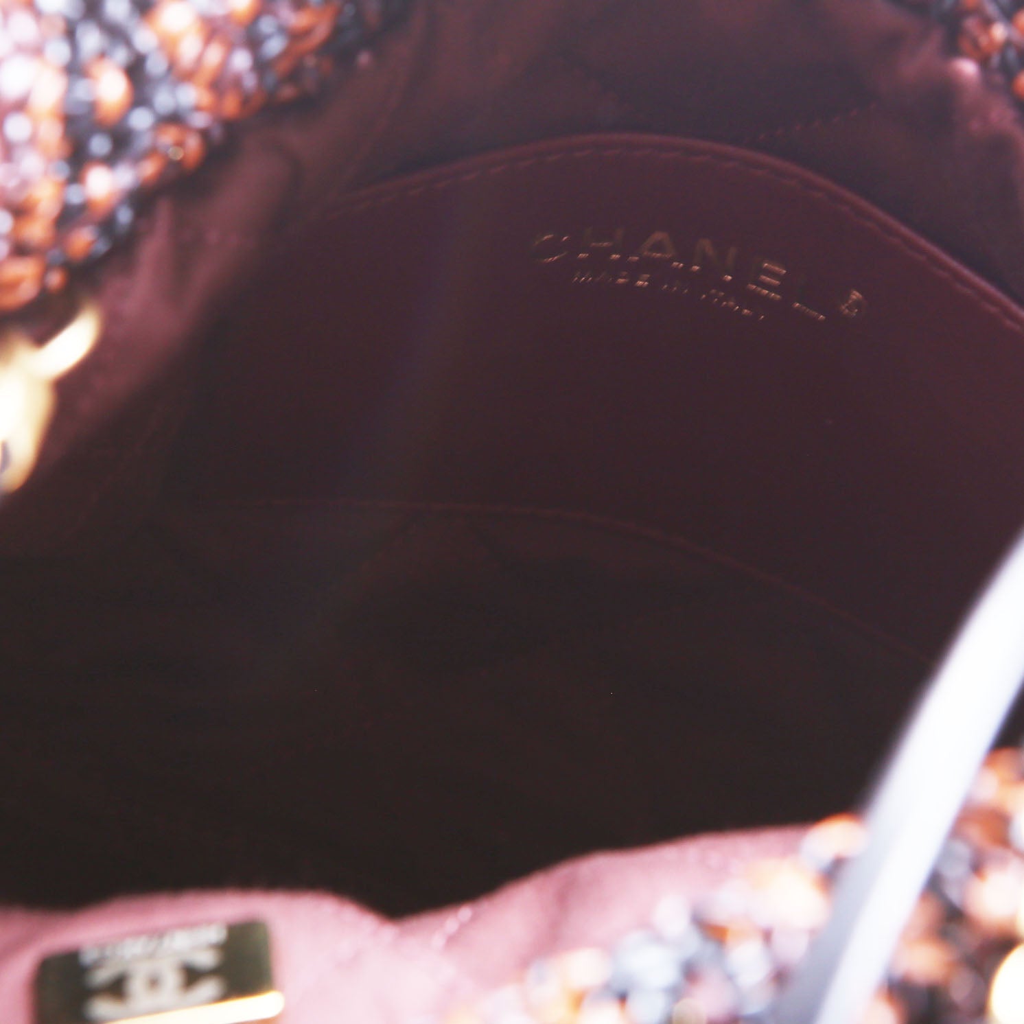 Chanel 22 Mini Macrame Calfskin (FRID) Black/Brown/Burgundy