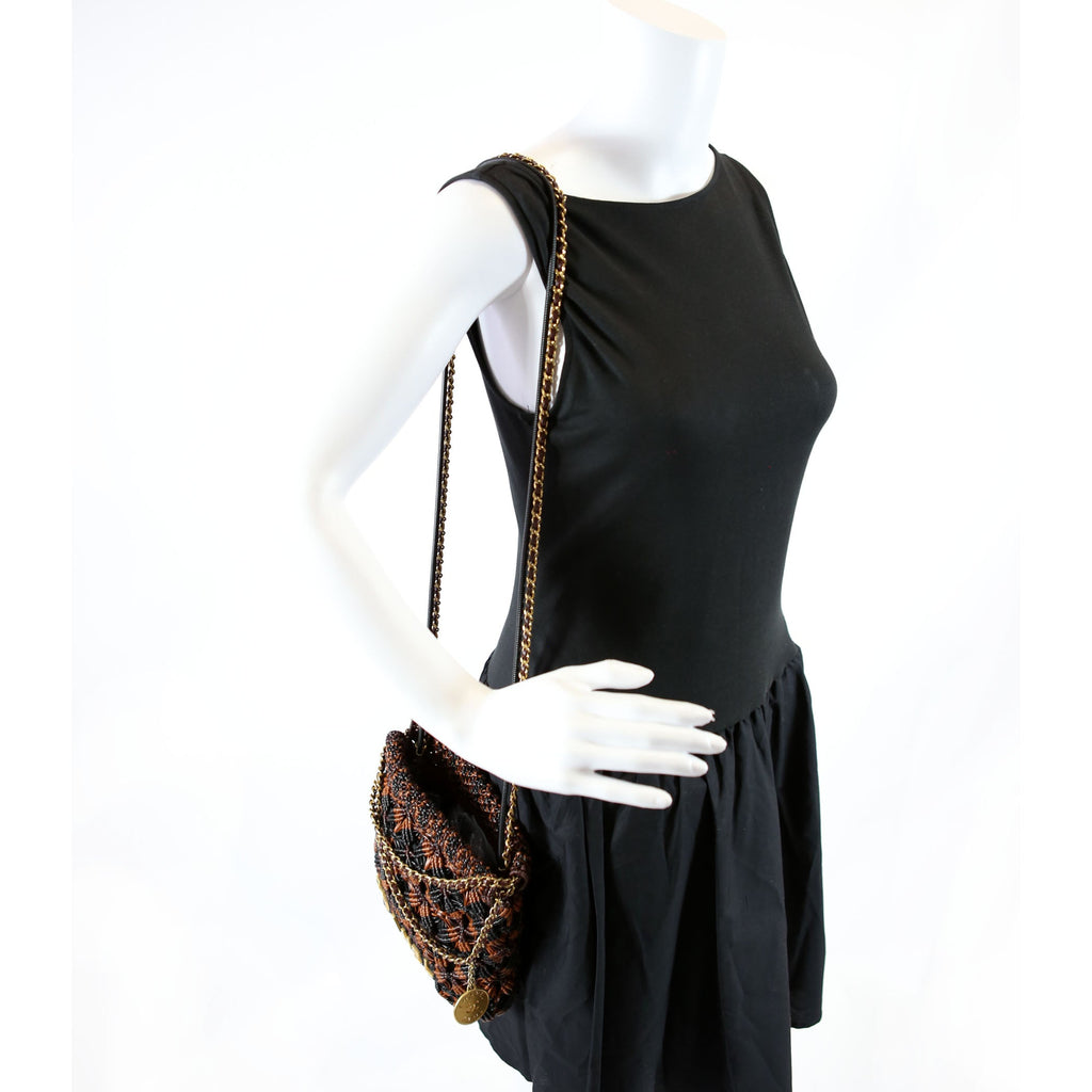 Chanel 22 Mini Macrame Calfskin (FRID) Black/Brown/Burgundy