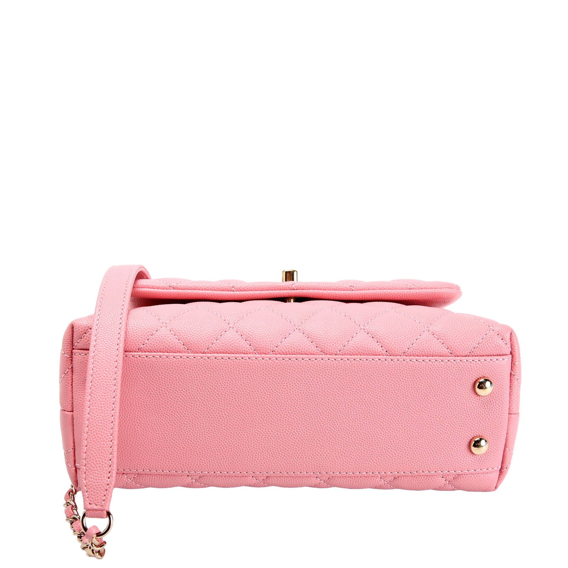 Coco Top Handle Mini Caviar 30M Pink/Gold