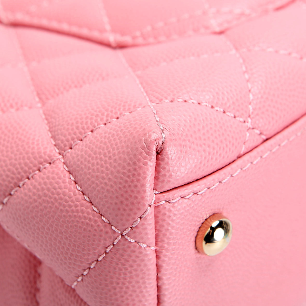 Coco Top Handle Mini Caviar 30M Pink/Gold