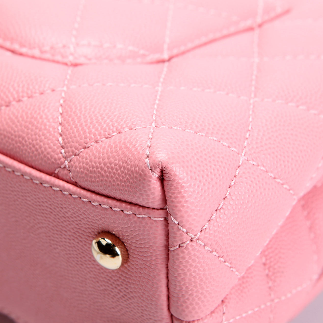 Coco Top Handle Mini Caviar 30M Pink/Gold