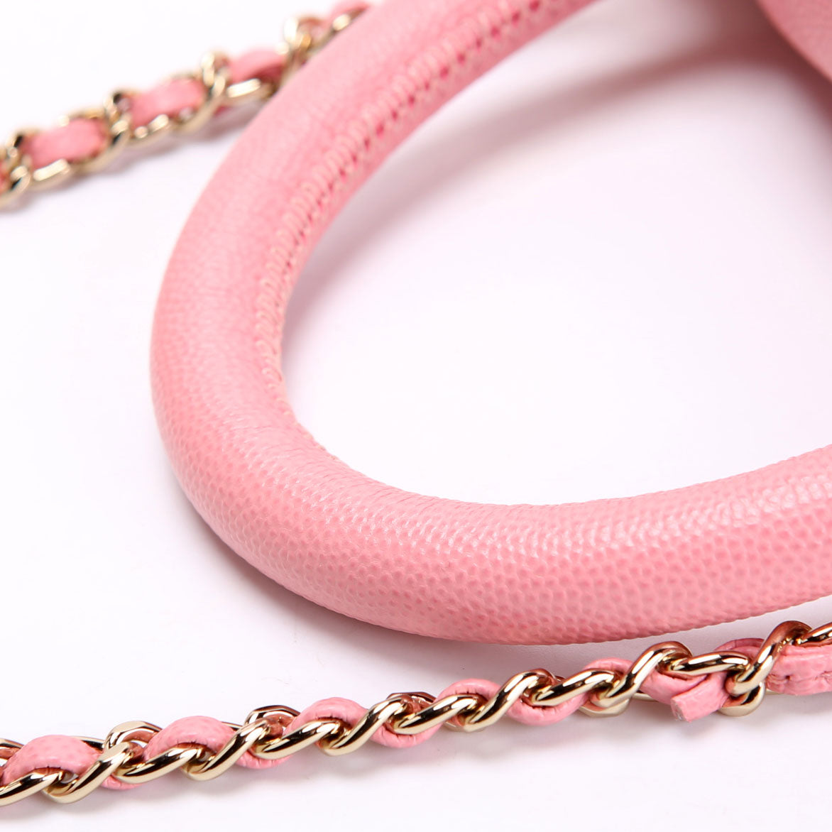 Coco Top Handle Mini Caviar 30M Pink/Gold