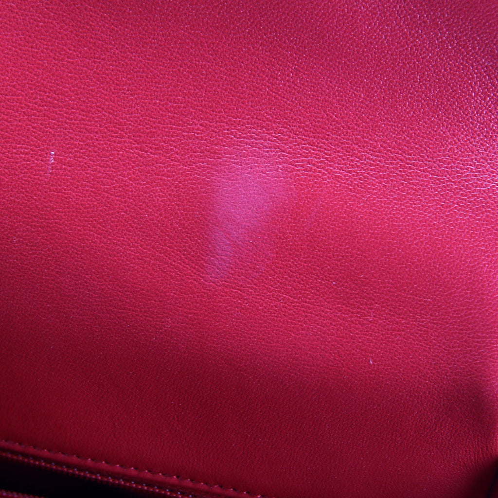 Quilted Goatskin 19 Medium Flap RFID Red