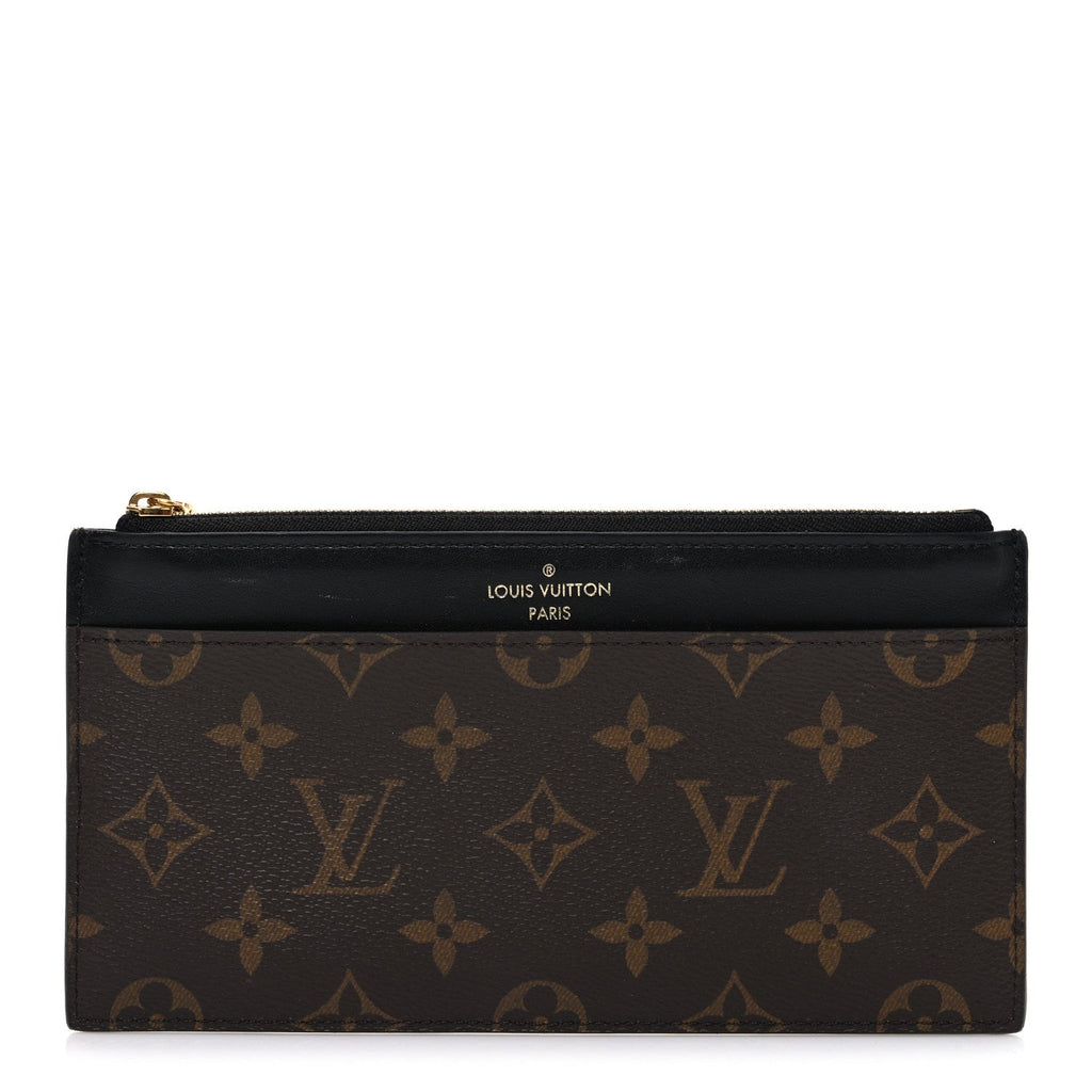Louis Vuitton Monogram Slim Purse Black