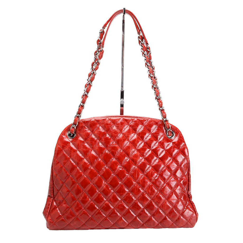 Mademoiselle Large Bowling Glazed Calfskin Leather 15M