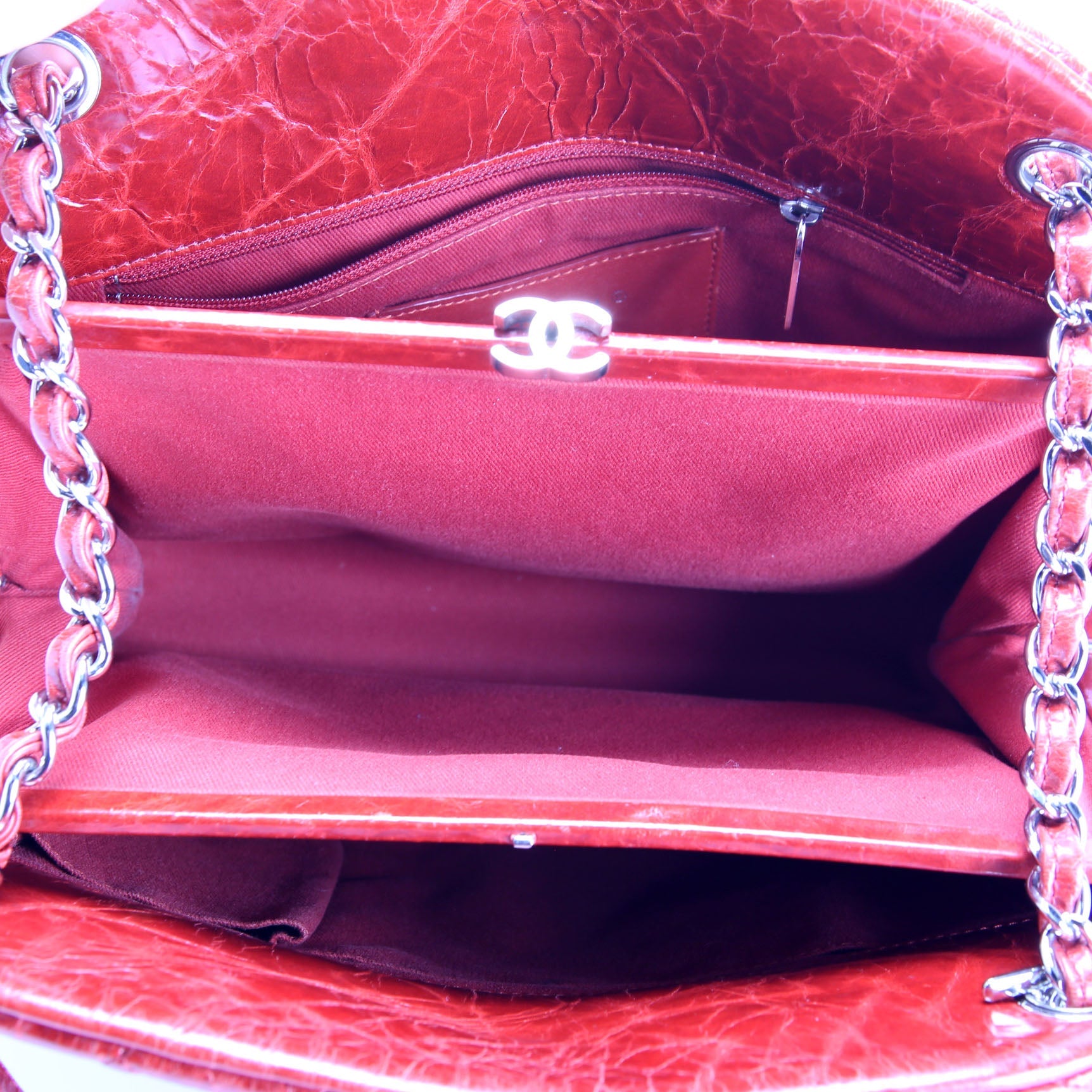 Mademoiselle Large Bowling Glazed Calfskin Leather 15M