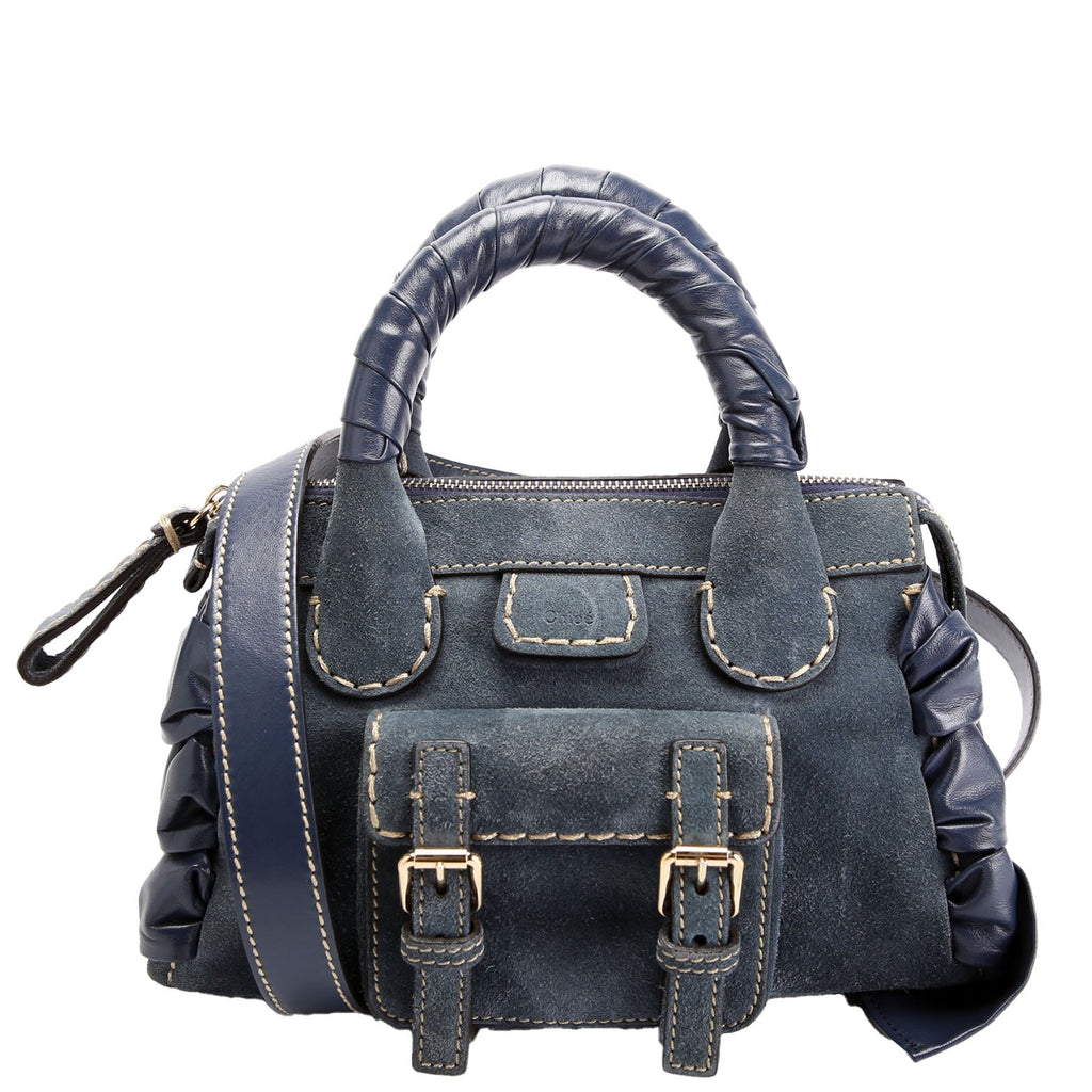 Edith Mini Suede Navy