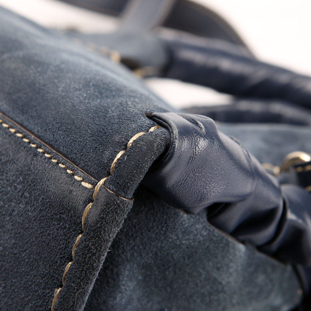 Edith Mini Suede Navy