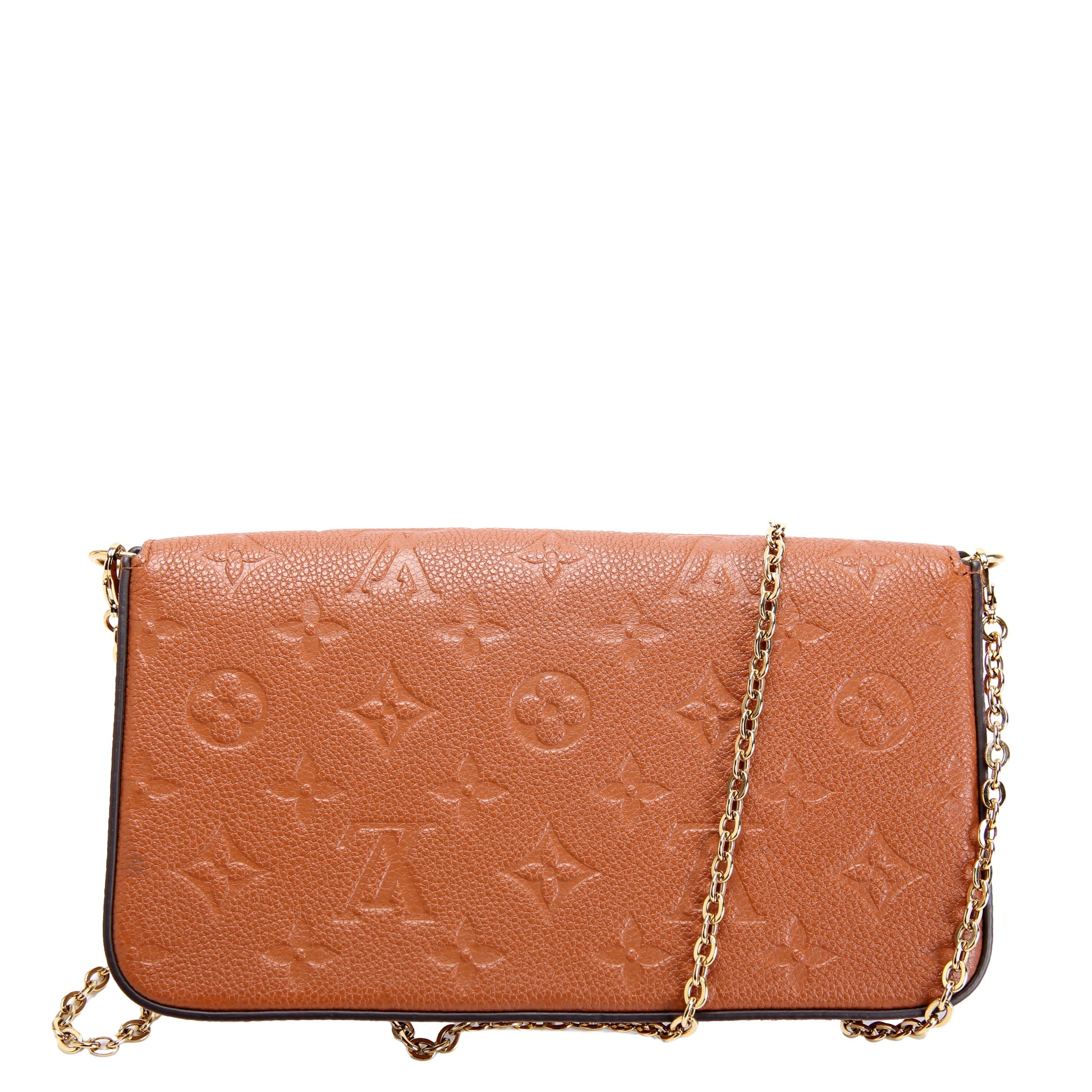Pochette Felicie Empreinte Brown