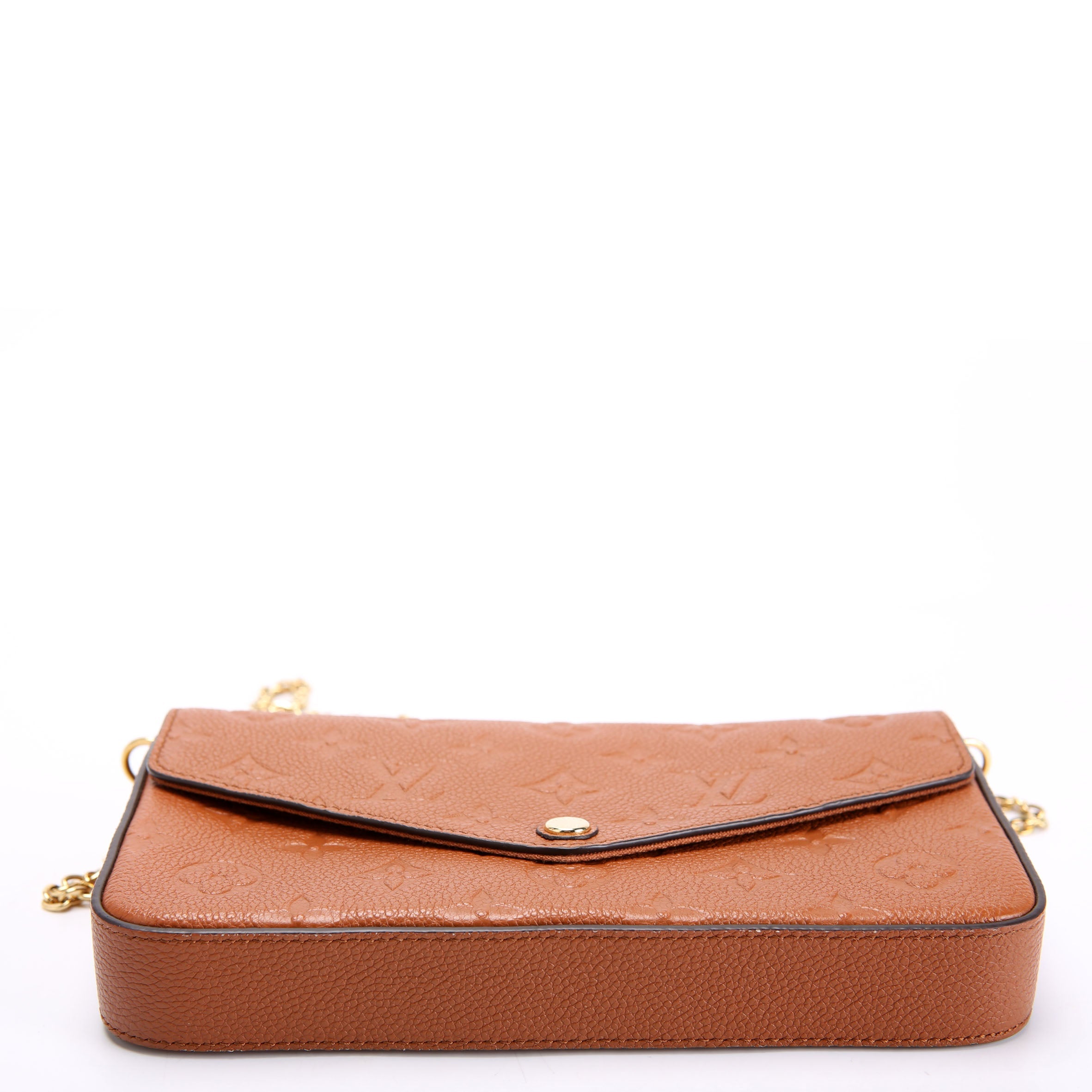 Pochette Felicie Empreinte Brown