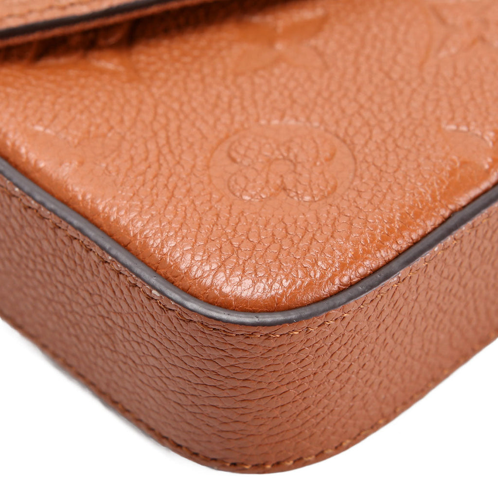 Pochette Felicie Empreinte Brown