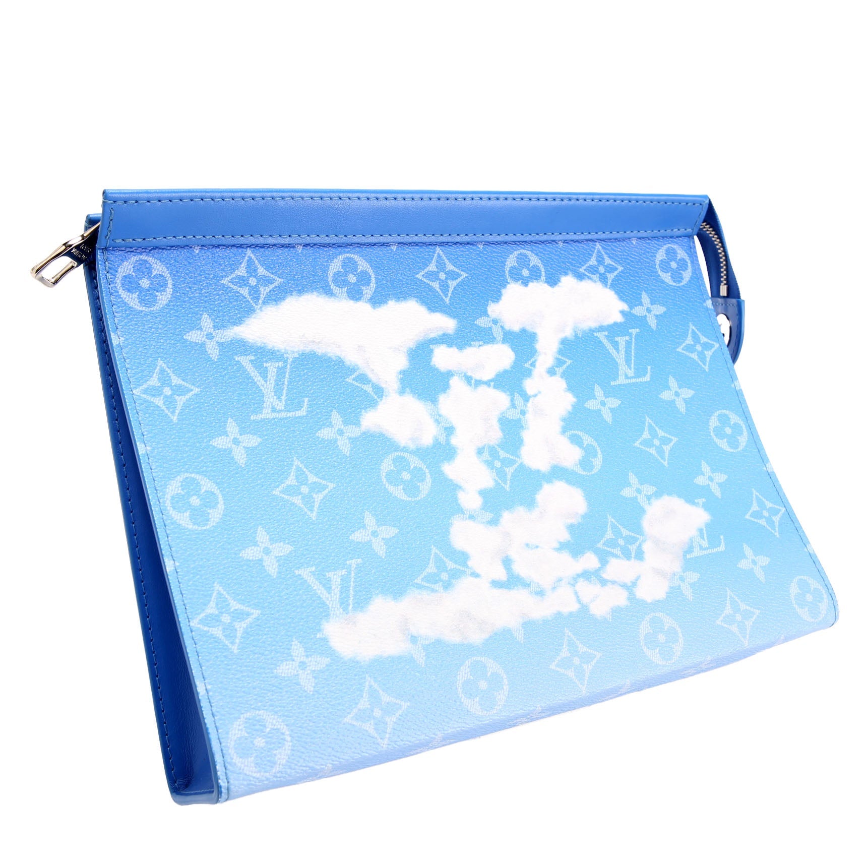 Pochette Voyage MM Clouds Monogram Blue/White