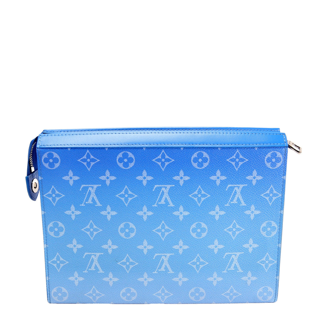 Pochette Voyage MM Clouds Monogram Blue/White