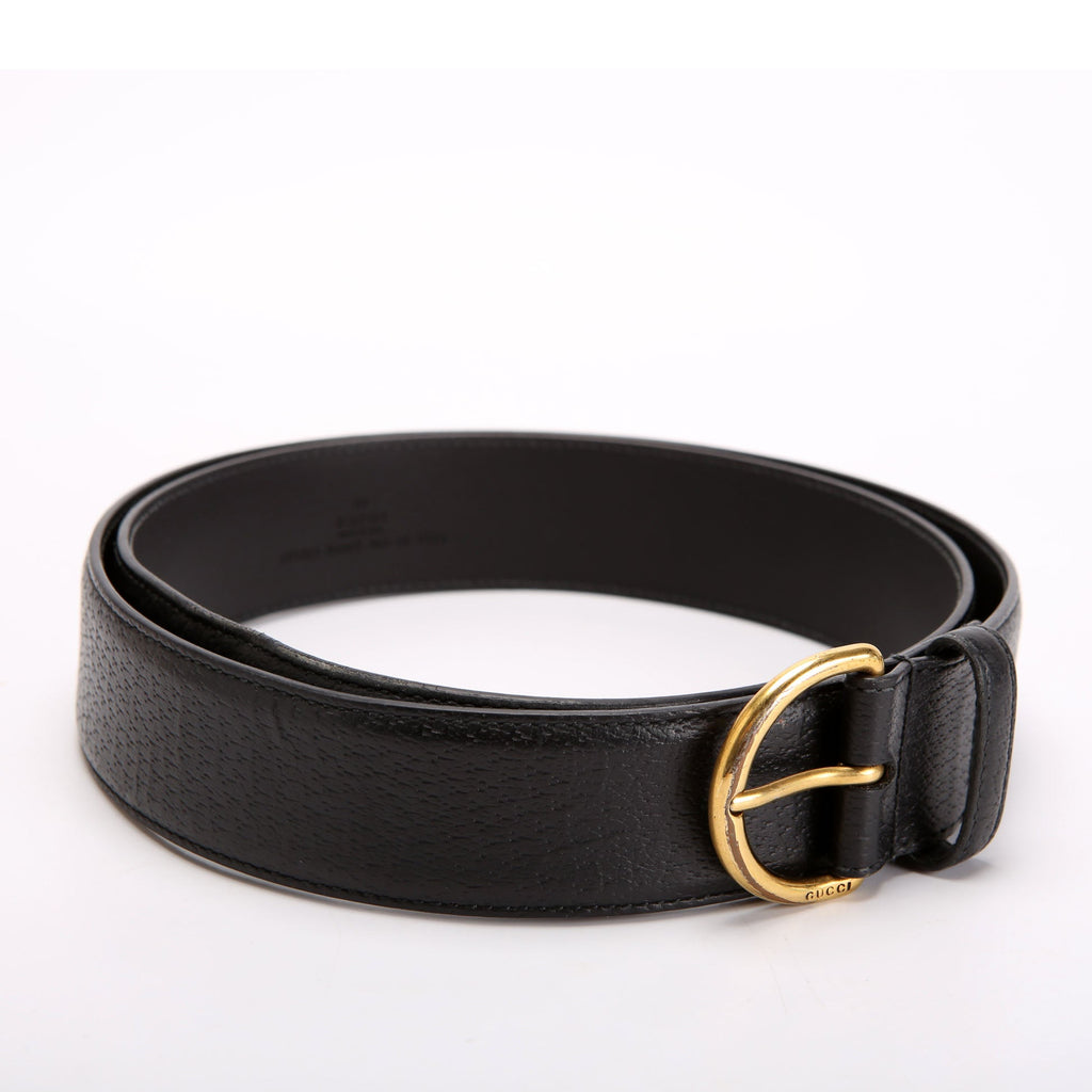 Gucci 573325 Leather Belt Size 105/42 Black