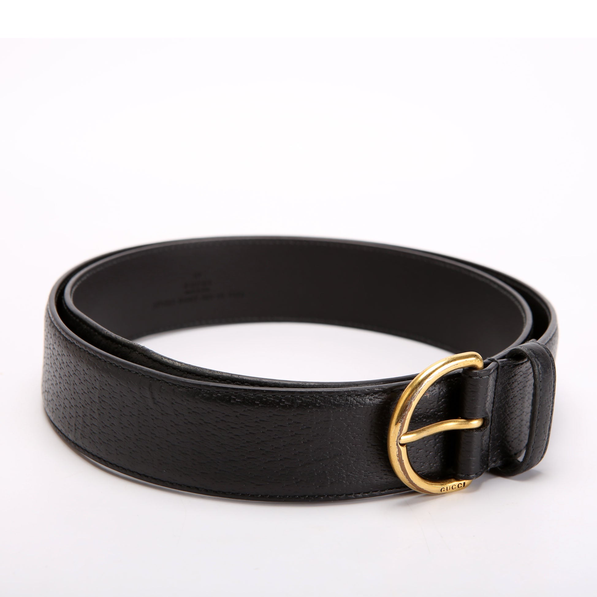 Gucci 573325 Leather Belt Size 105/42 Black