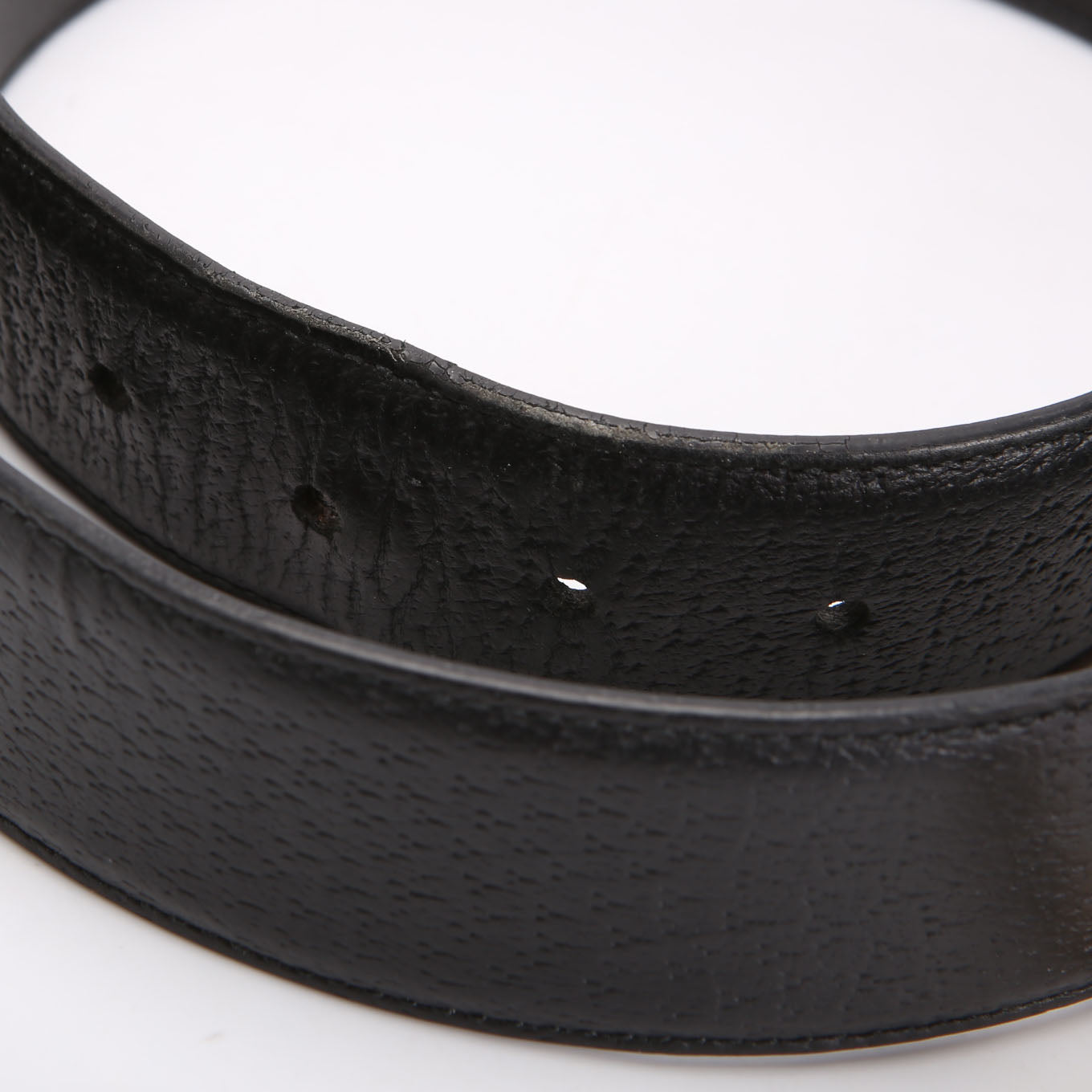 Gucci 573325 Leather Belt Size 105/42 Black