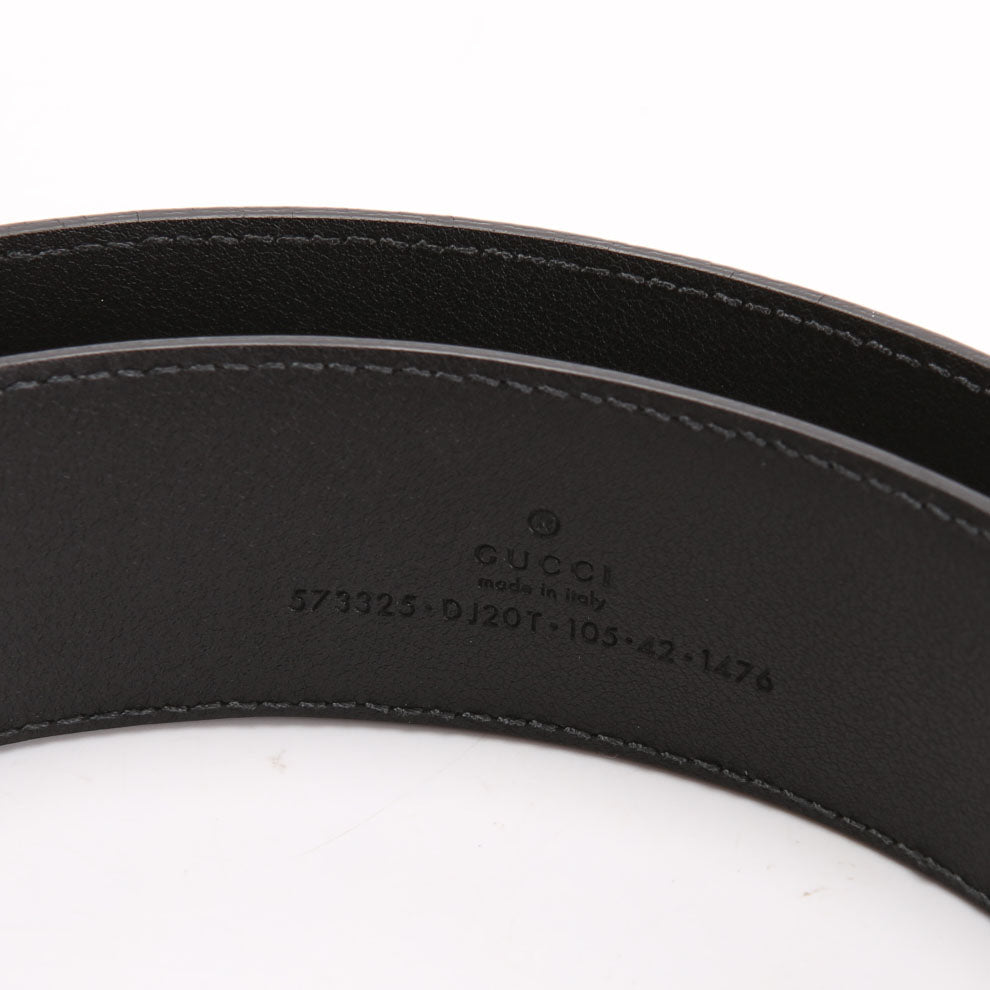 Gucci 573325 Leather Belt Size 105/42 Black