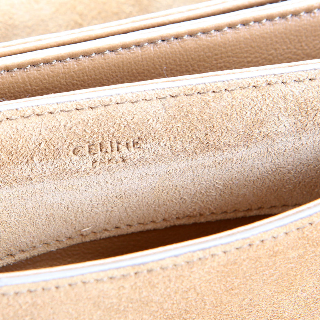 Triomphe Suede Messenger Medium Tan