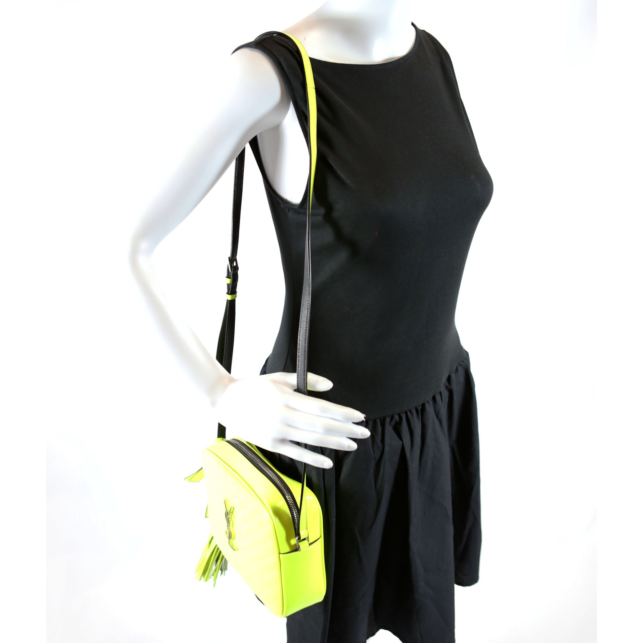 Lou Camera Bag Quilted Patent 574495 Yellow