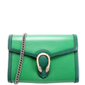 Gucci 401231 Dionysus Enamel Mini Wallet Green