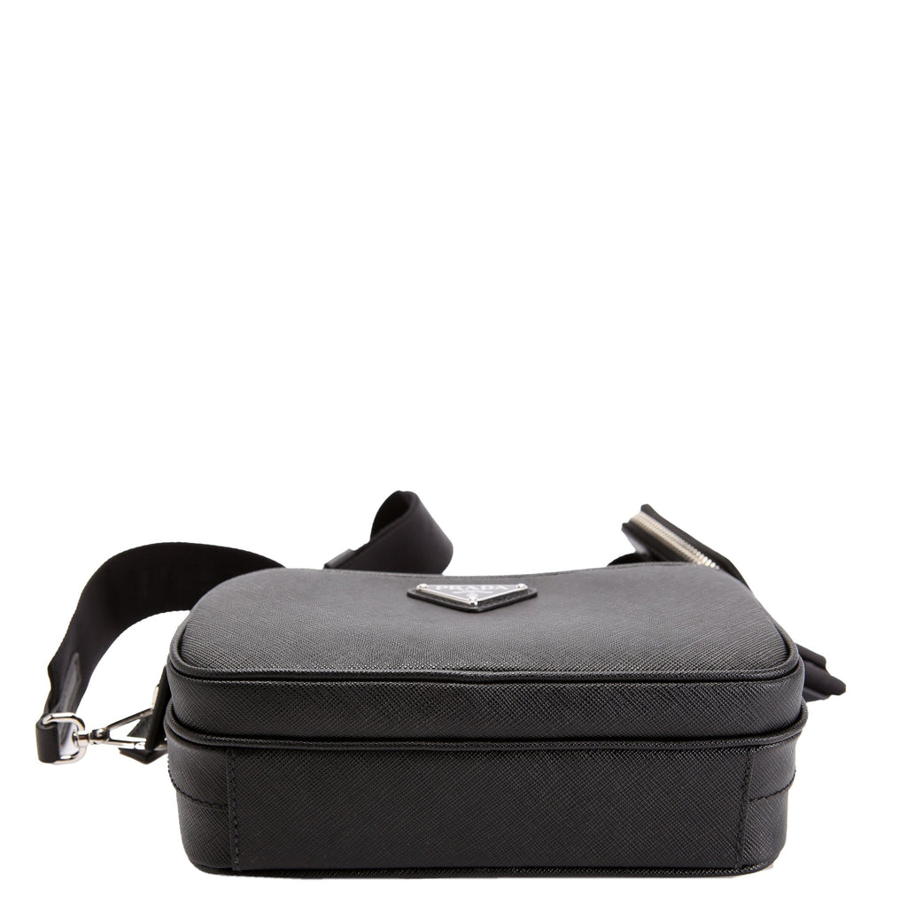 Prada 2VH170 Saffiano Leather Crossbody Black