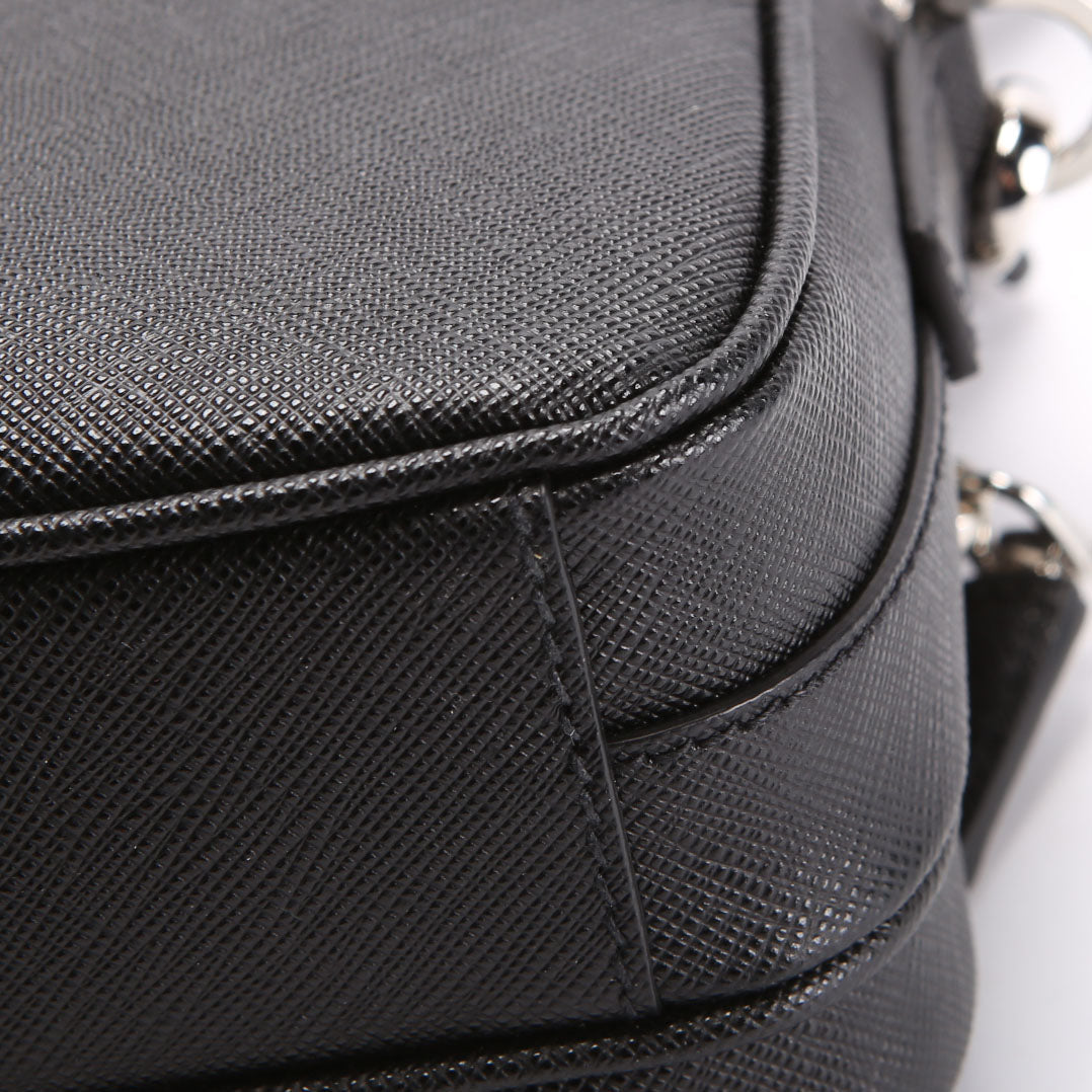 Prada 2VH170 Saffiano Leather Crossbody Black