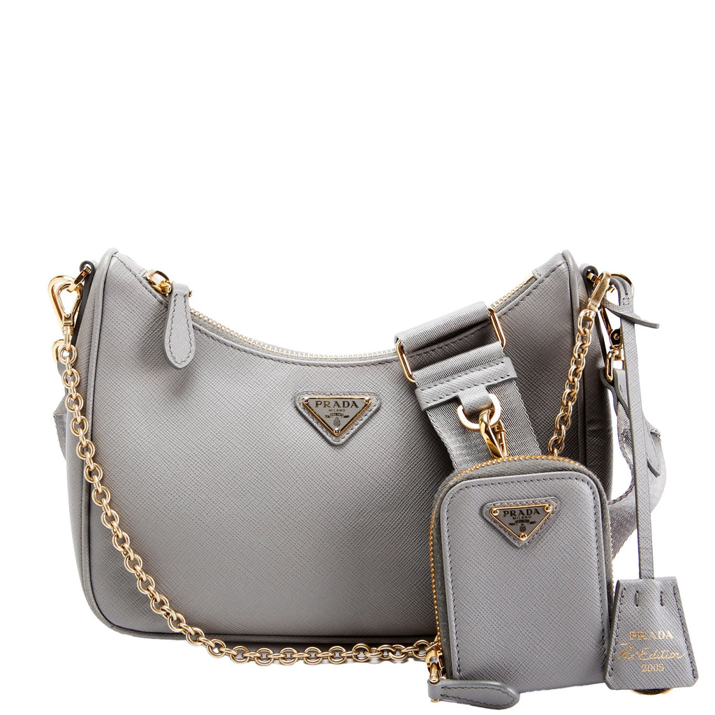 Prada Saffiano Re-Edition 2005 Grey