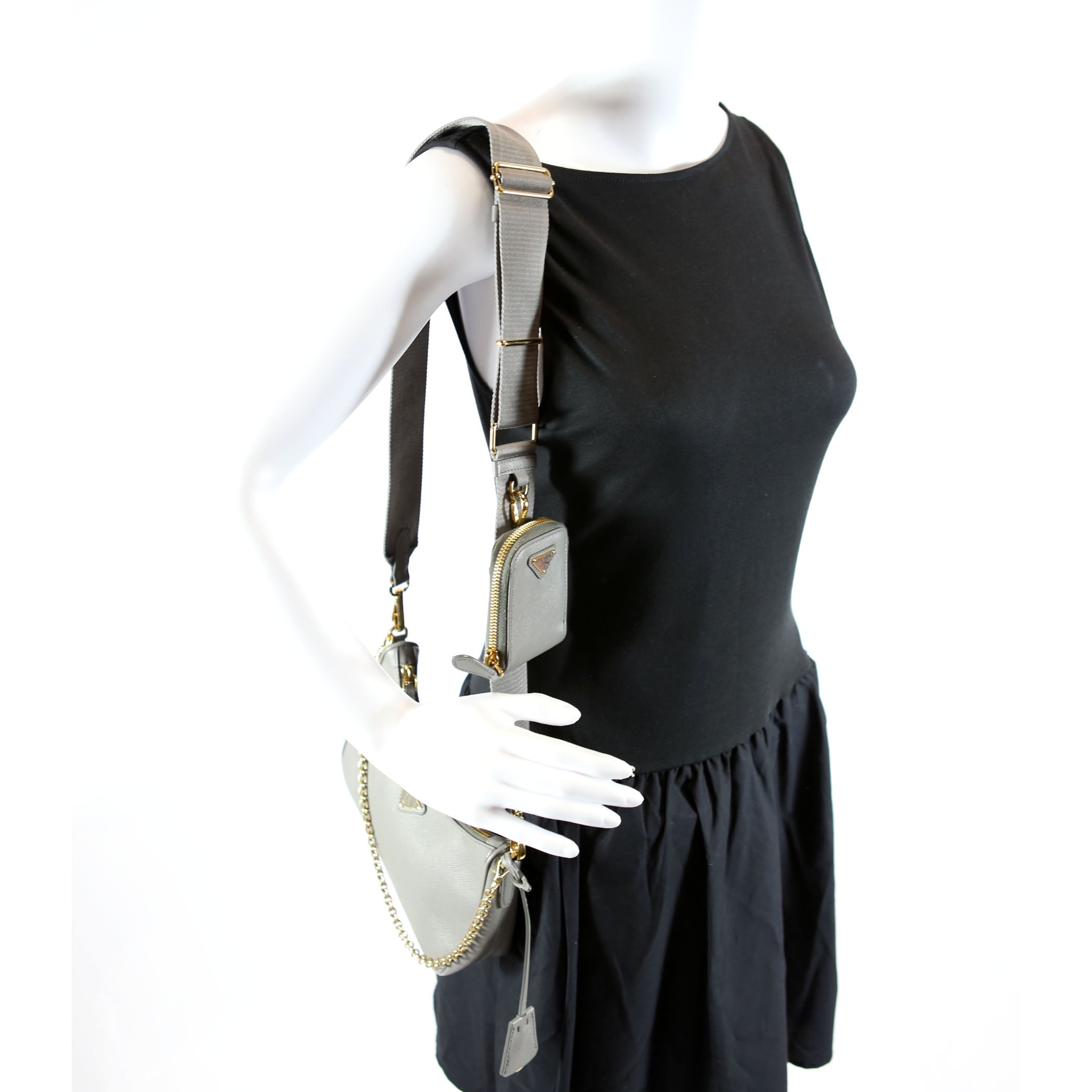 Prada Saffiano Re-Edition 2005 Grey