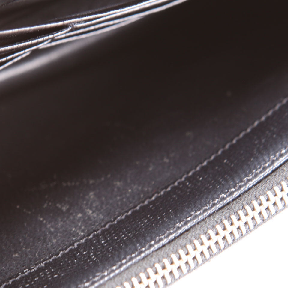 SAINT LAURENT Envelope Chain Wallet 393953 Black