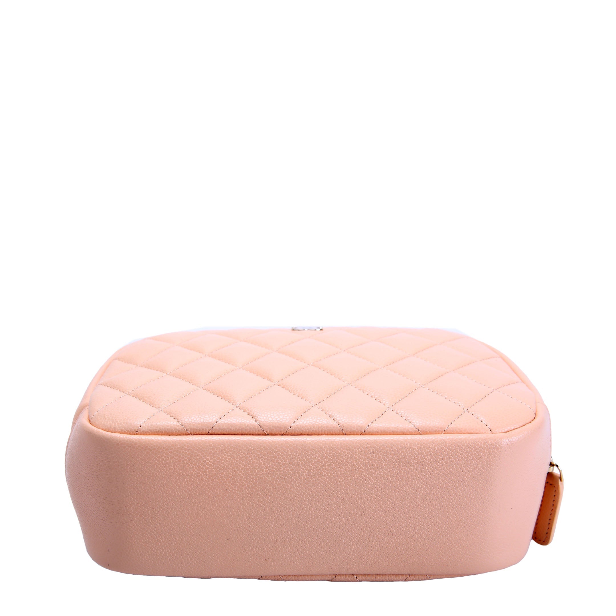 Quilted CC Curvy Cosmetic Case Medium Caviar RFID