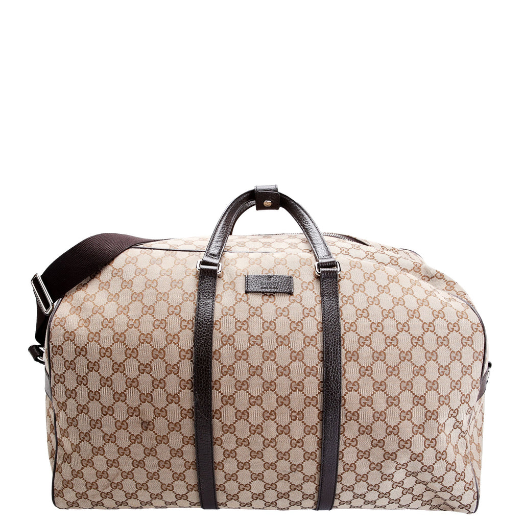 Gucci 610105 GG Canvas Boston Duffle