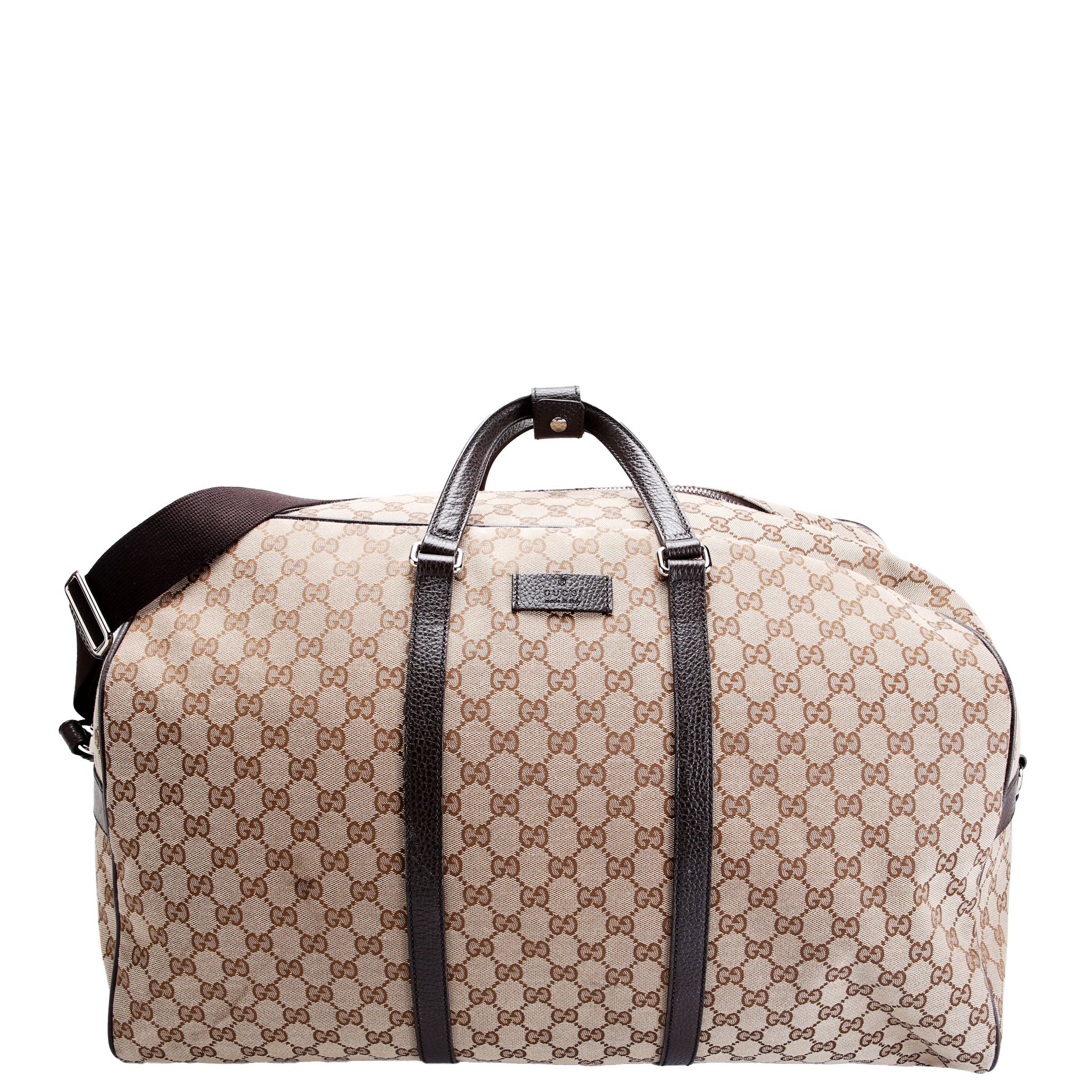 Gucci 610105 GG Canvas Boston Duffle