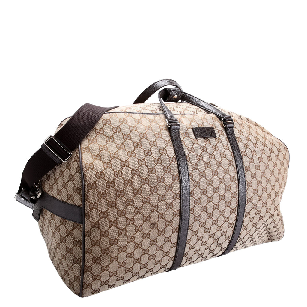 Gucci 610105 GG Canvas Boston Duffle