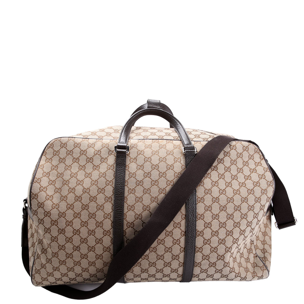Gucci 610105 GG Canvas Boston Duffle