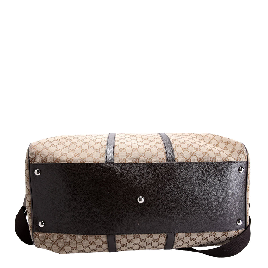 Gucci 610105 GG Canvas Boston Duffle
