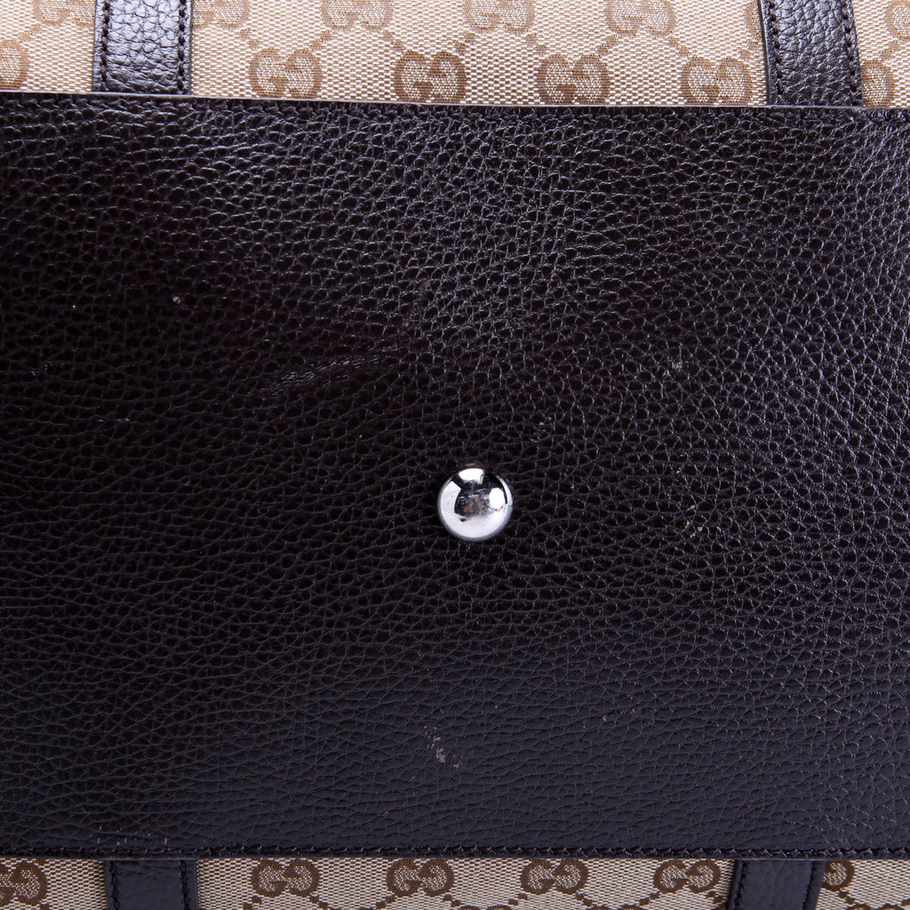 Gucci 610105 GG Canvas Boston Duffle