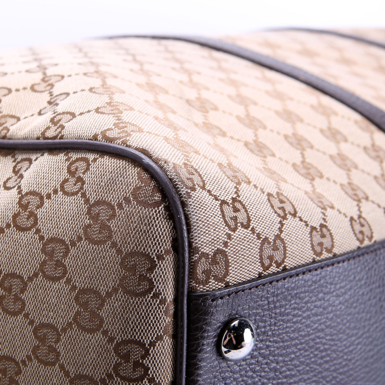 Gucci 610105 GG Canvas Boston Duffle