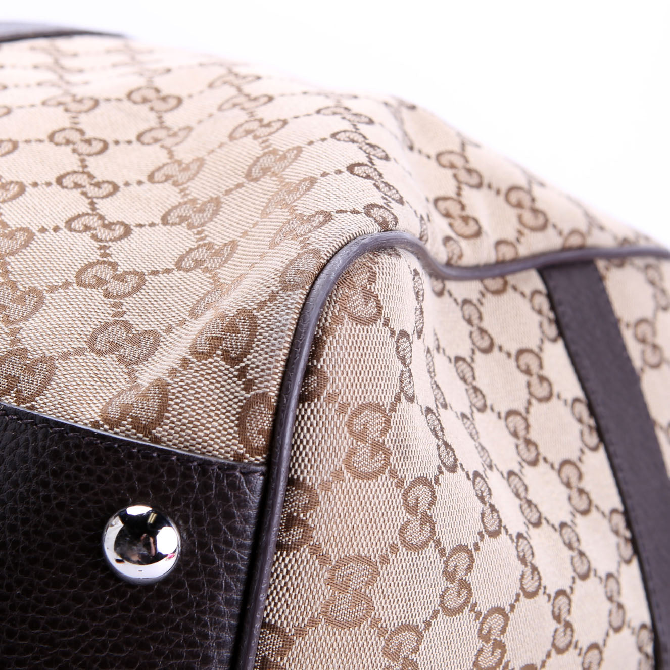 Gucci 610105 GG Canvas Boston Duffle