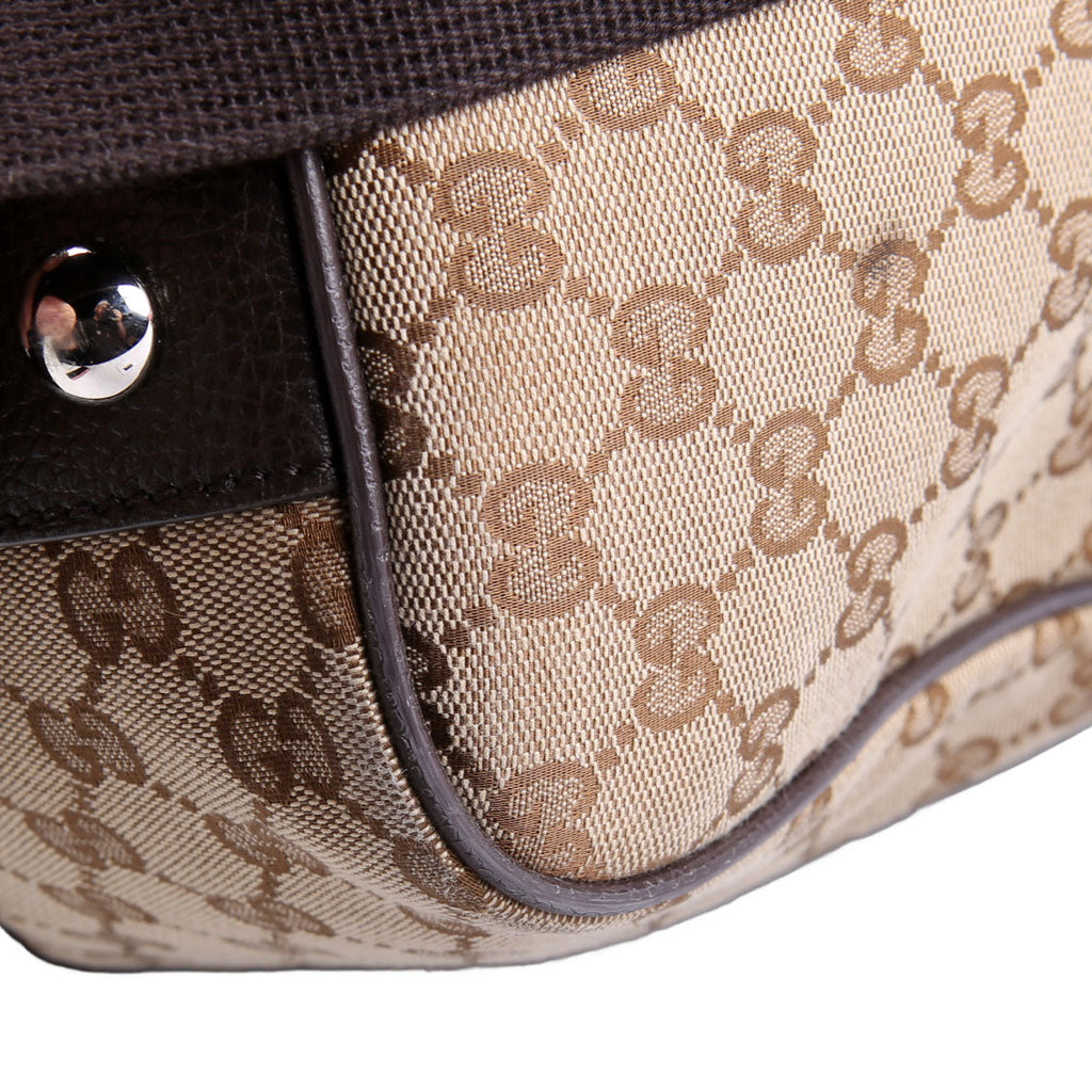 Gucci 610105 GG Canvas Boston Duffle