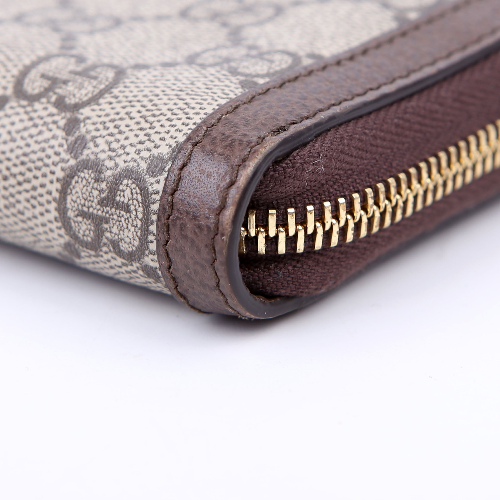 Gucci 523154 GG Supreme Ophidia Zip Wallet