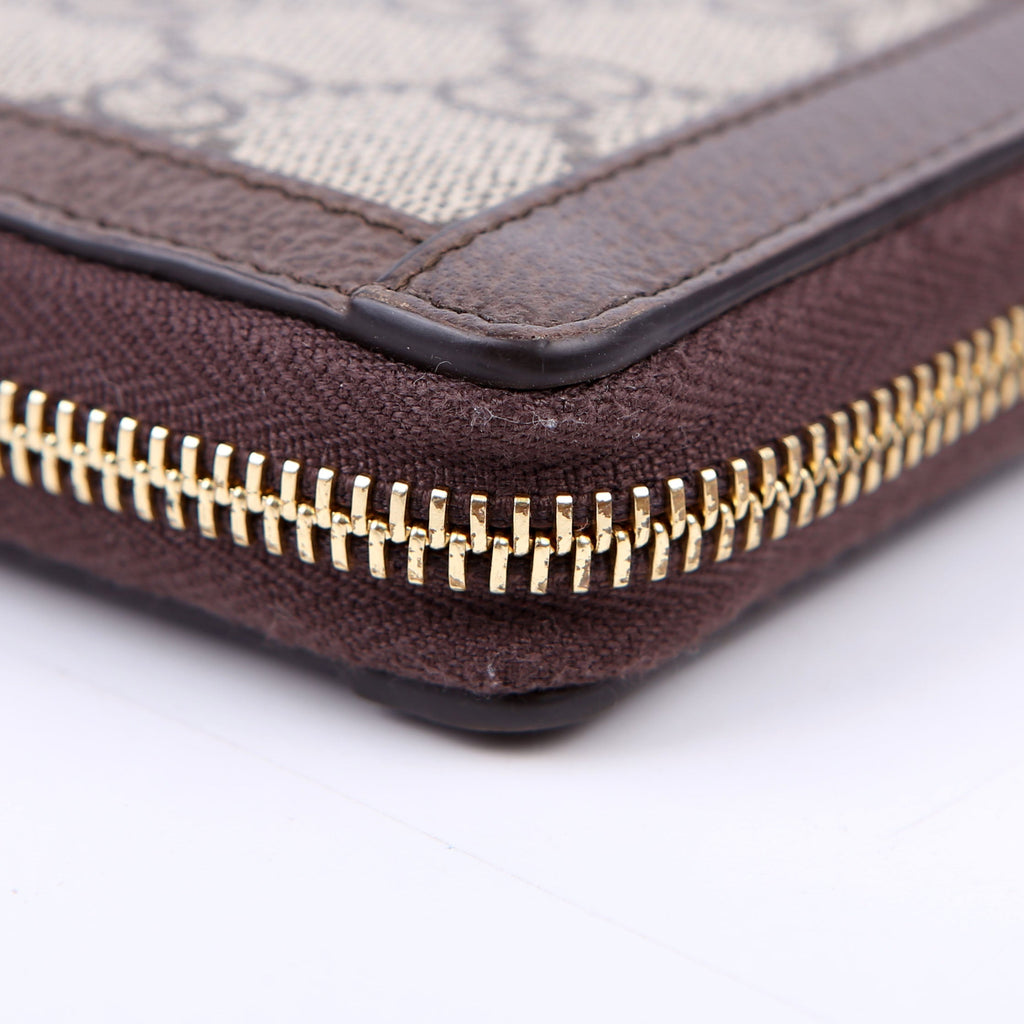 Gucci 523154 GG Supreme Ophidia Zip Wallet