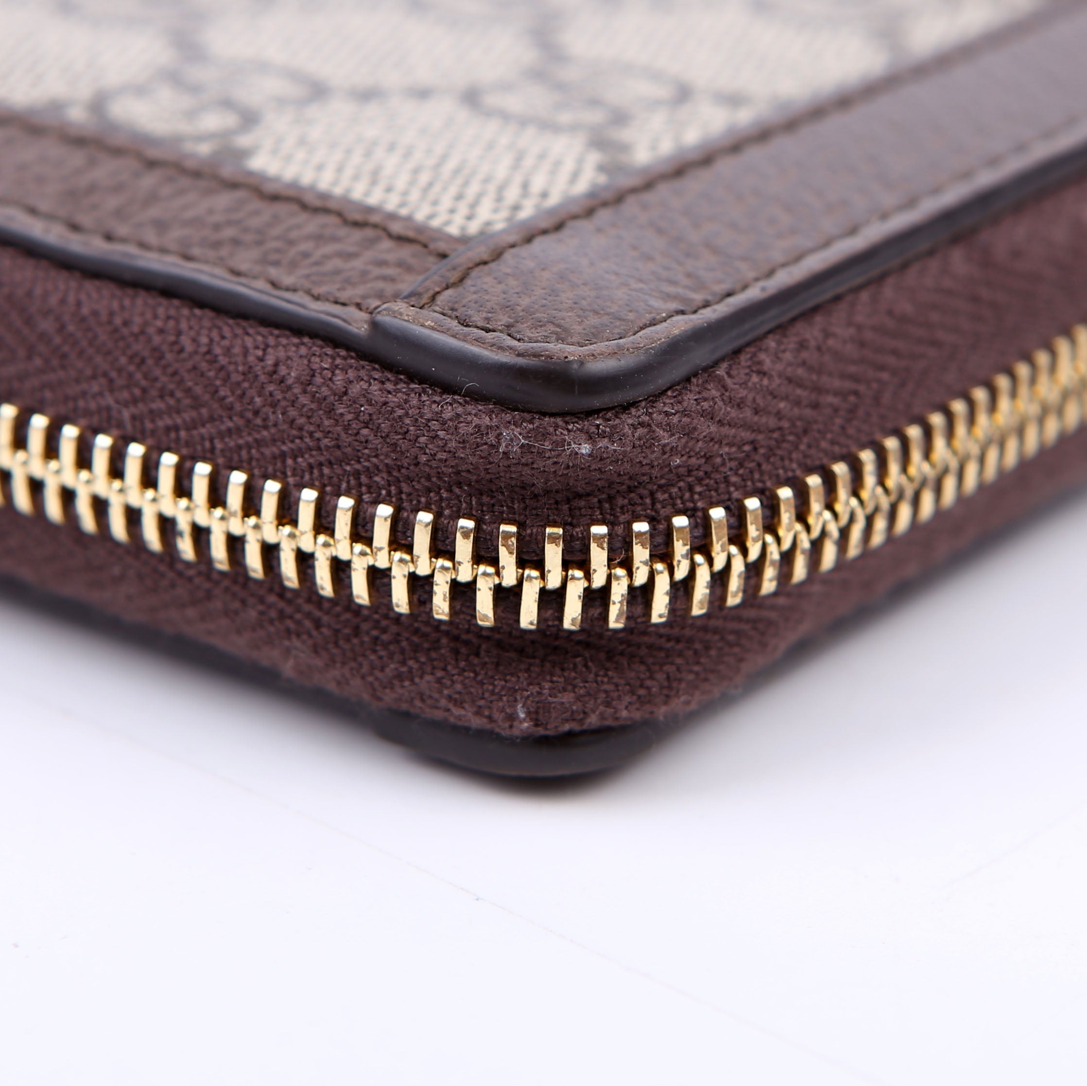 Gucci 523154 GG Supreme Ophidia Zip Wallet